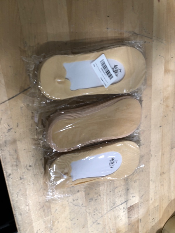 Photo 2 of **BUNDLE OF 3**  Hocerlu No Show Socks Womens Ultra Low Cut Liner Socks Non Slip Hidden Invisible for Flats Boat 3-5 Pairs, Size 5-8/8-11 5-8 5 Pairs (Nude)