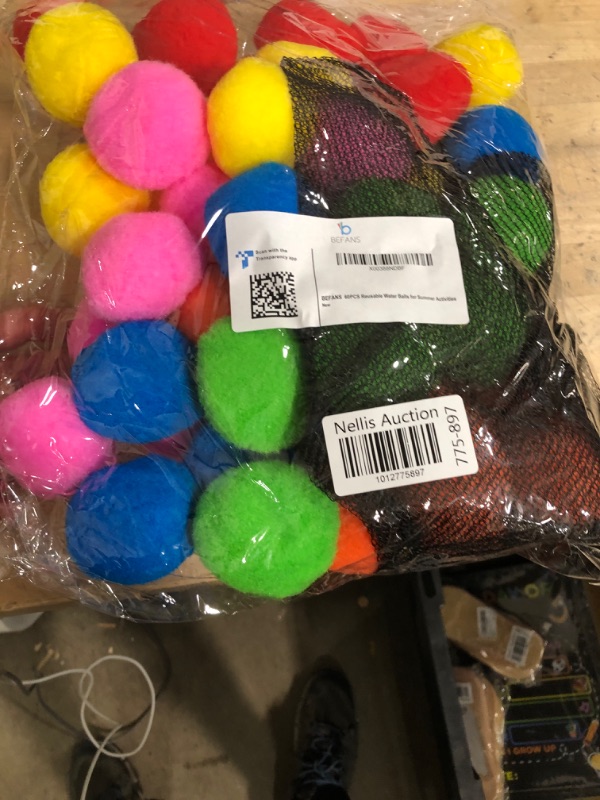 Photo 1 of 60 Pcs Reusable Water Balls, Reusable Water Balloons for Outdoor Toys and Games, Water Toys for Kids and Adults Boys and Girls - Summer Toys Ball for Pool and Backyard Fun Multicolor 60