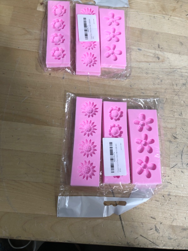 Photo 2 of *BUNDLE OF 2*  Flower Fondant Molds, 3 Pack Sunflowers Silicone Chocolate Candy Molds for Cake Decorating Cupcake Toppers Fondant Creations Baking and Candy Making