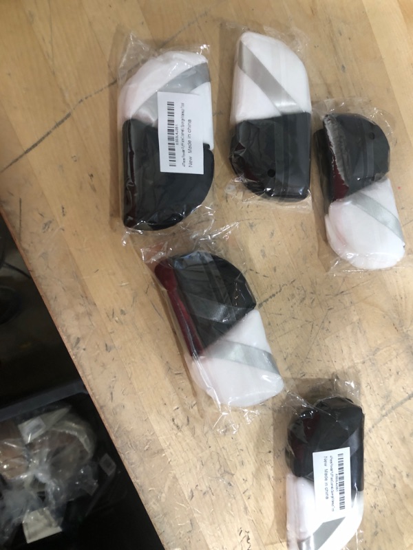 Photo 1 of **BUNDLE OF 5**  4 Pieces Powder Puff Face Makeup Soft Triangle Powder Puffs - for Loose Powder Setting Powder Body Powder Wet Dry Cosmetic Sponge, Washable Reusable Wedge Shape Velour Cosmetic Sponge Makeup Tool Black+White