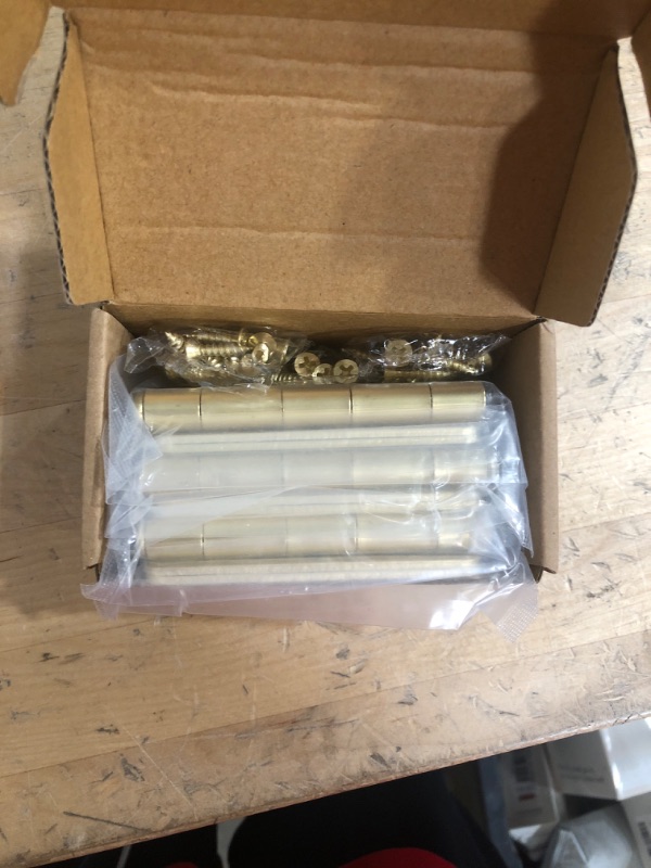 Photo 2 of 6 Pack Haliwu/Door Hinges Gold, 3-1/2 in Satin Brass Door Hinges Rounded Corner Hinges, Interior Door Hinges 1/4'' Radius Corner 6 1/4'' Radius- 3.5 inch