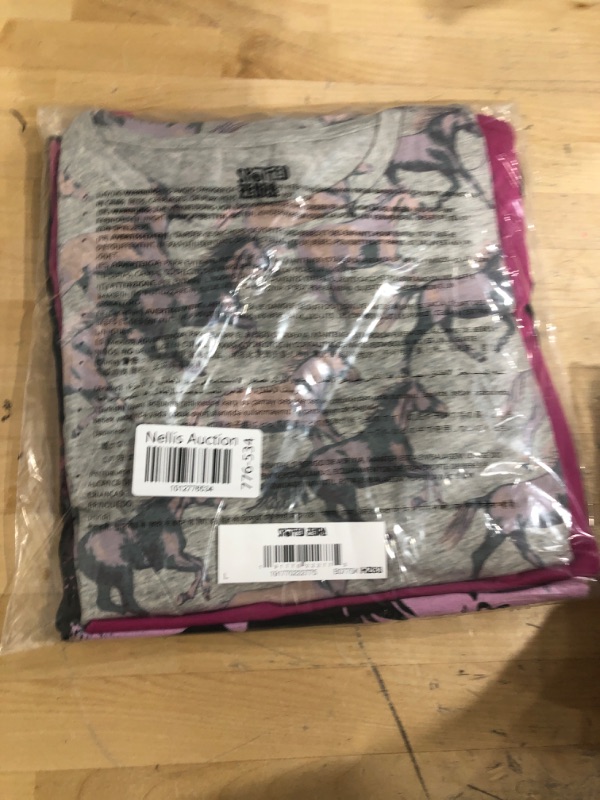 Photo 2 of Amazon Essentials Girls and Toddlers' Short-Sleeve and Sleeveless Tunic Tops (Previously Spotted Zebra), Multipacks 3 Black/Grey Horses/Pink Large