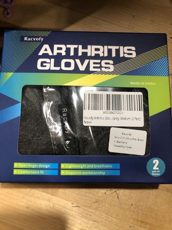 Photo 2 of Vive Rheumatoid Arthritis Gloves - Men and Women Fingerless Compression Wrap for Hand Pain and Osteoarthritis - Black Hand Wrap for Arthritic Joint Symptom Relief - Open Finger Fit Black Medium