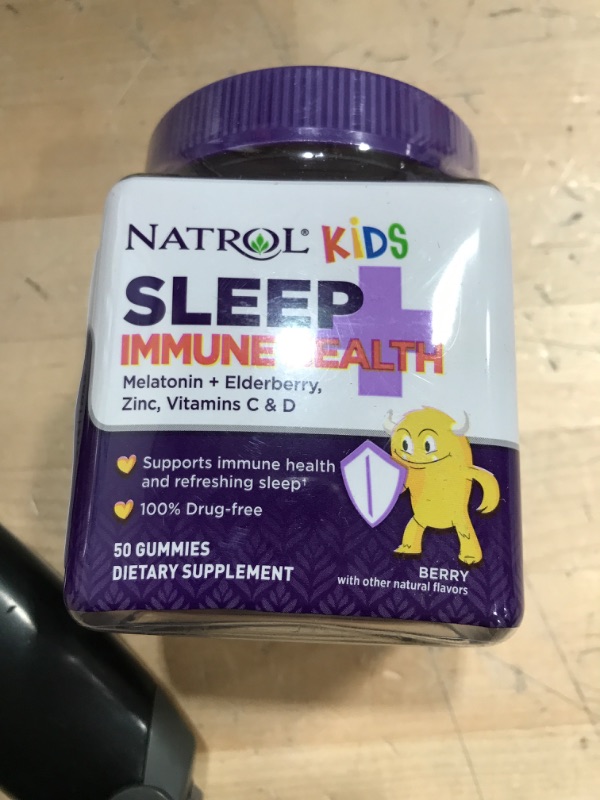 Photo 2 of best 09/2023***Natrol Kids Sleep+ Immune Health, Drug Free Sleep Aid and Immunity Support, Dietary Supplement, Melatonin, Zinc, Vitamin C and D, Elderberry, 50 Berry Flavored Gummies 50.0 Servings (Pack of 1) Sleep+ Immune Health