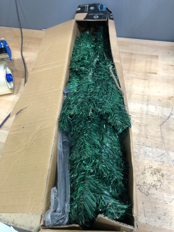 Photo 2 of 4 Ft Premium Christmas Tree with 320 Tips for Fullness - Artificial Canadian Fir Full Bodied Small Christmas Tree with Metal Stand, Lightweight and Easy to Assemble 4FT
