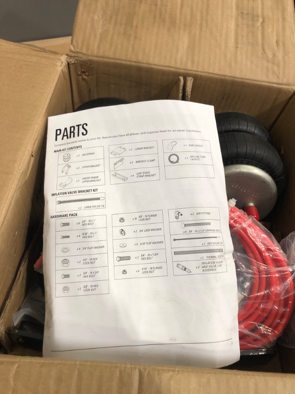 Photo 1 of VIGOR Air Spring Bags Suspension Kit Compatible with 2005-2023 Toyota Tacoma 4WD and Prerunner 2WD Rear Air Helper Springs W217602407 Up to 5,000 lbs of Load Leveling Capacity