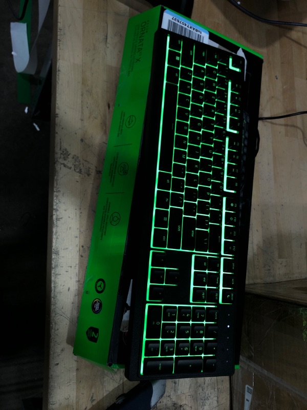 Photo 2 of Razer Ornata V3 X Gaming Keyboard: Low-Profile Keys - Silent Membrane Switches - Spill Resistant - Chroma RGB Lighting - Ergonomic Wrist Rest - Classic Black