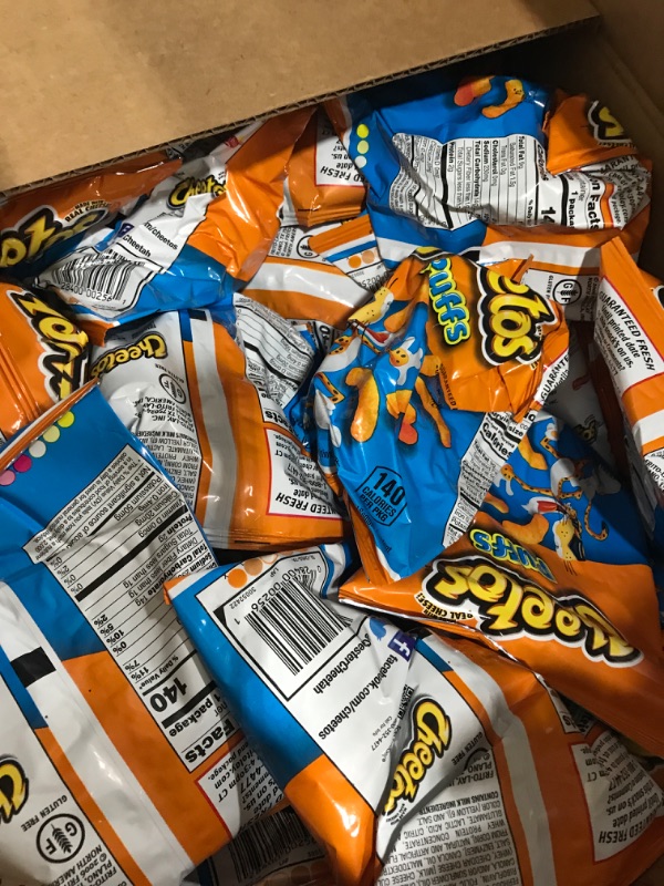 Photo 2 of 10/10/23**CHEETOS Puffs Cheese Flavored Snacks 0.875 Ounce Pack of 40