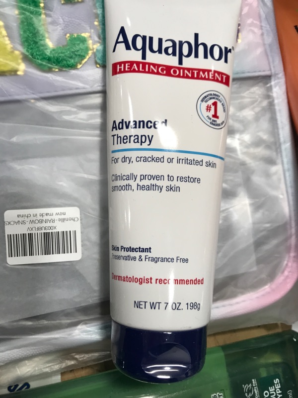 Photo 1 of Aquaphor Healing Ointment - Dry Skin Moisturizer - Hands, Heels, Elbows, Lips - 7 oz. Tube
