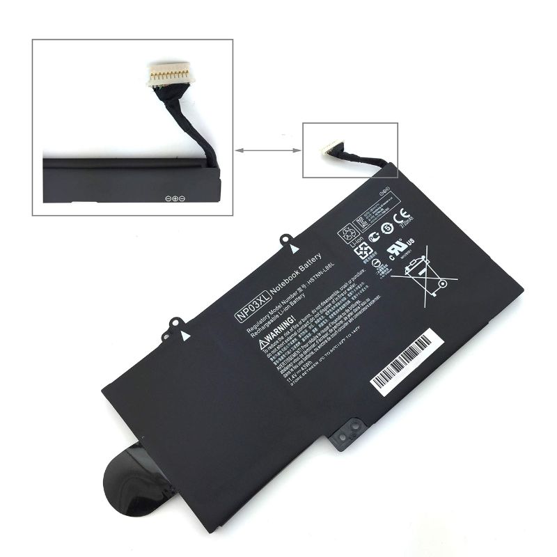 Photo 1 of 43Wh 11.4V NP03XL Laptop Battery for HP Envy X360 15-U011DX 15-U010DX 15-U111DX 15-U110DX 15-U337CL,Pavilion NP03XL X360 13-A010DX 13-A110DX 761230-005 760944-421 13-A013CL,P/N:TPN-Q146 TPN-Q147