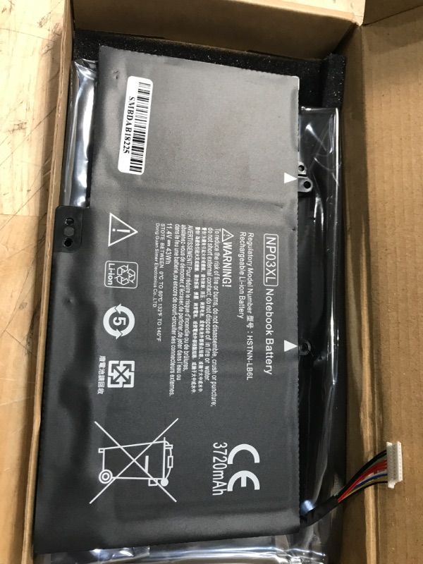 Photo 2 of 43Wh 11.4V NP03XL Laptop Battery for HP Envy X360 15-U011DX 15-U010DX 15-U111DX 15-U110DX 15-U337CL,Pavilion NP03XL X360 13-A010DX 13-A110DX 761230-005 760944-421 13-A013CL,P/N:TPN-Q146 TPN-Q147