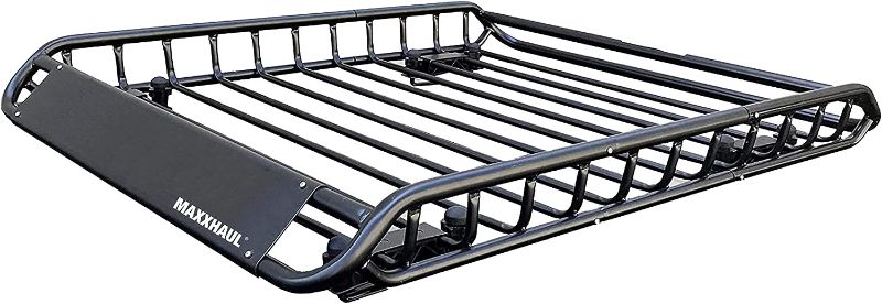 Photo 1 of (USED) ROOF MOUNT CARGO RACK MODEL 70115, 
MaxxHaul 70115 46" x 36" x 4-1/2" Roof Rack Rooftop Cargo Carrier Steel Basket, Car Top Luggage Holder for SUV and Pick Up Trucks - 150 lb. Capacity