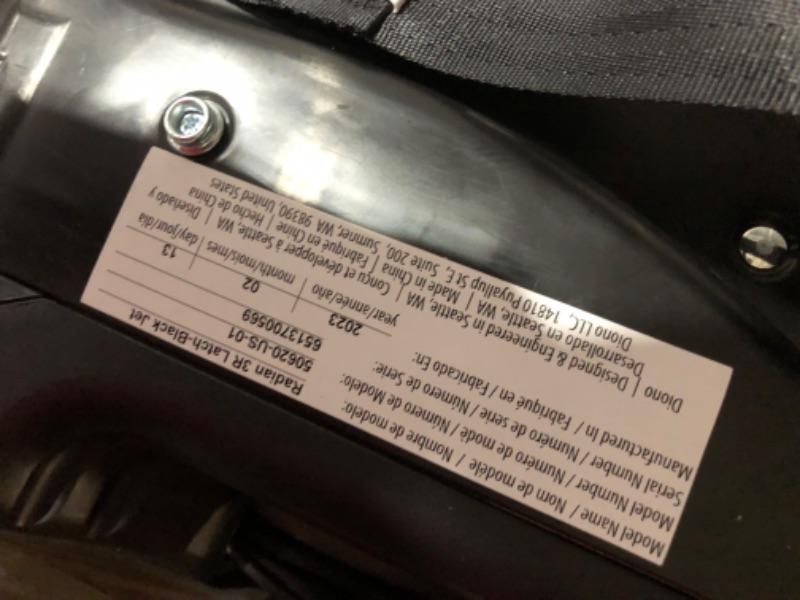 Photo 5 of *MISSING PIECES SEE NOTES*
Diono Radian 3R, 3-in-1 Convertible Car Seat Black Jet