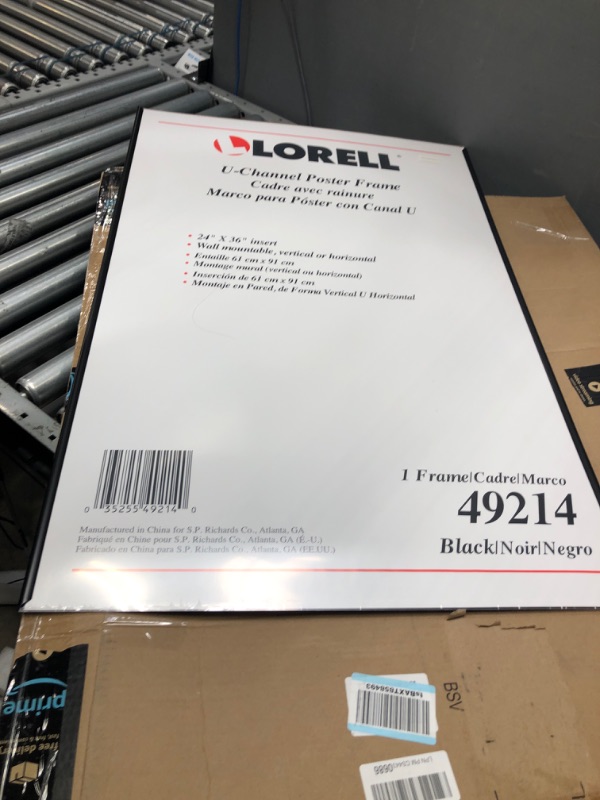 Photo 1 of *MINOR DAMAGE* Lorell Stylish Poster Frame, 24" x 36" (49214)