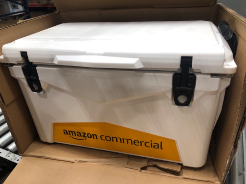 Photo 2 of Amazon Commercial Rotomolded Cooler, 45 Quart, White White 45 Qt. Coolers