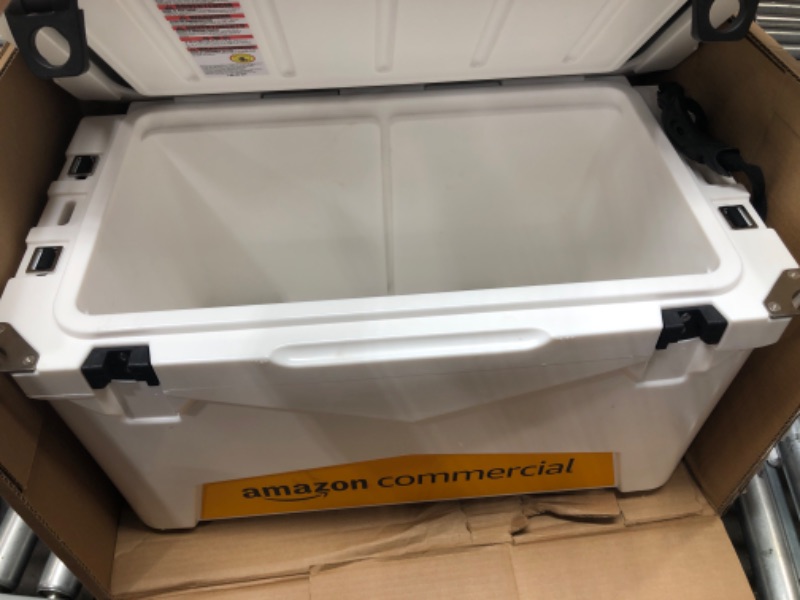 Photo 3 of Amazon Commercial Rotomolded Cooler, 45 Quart, White White 45 Qt. Coolers