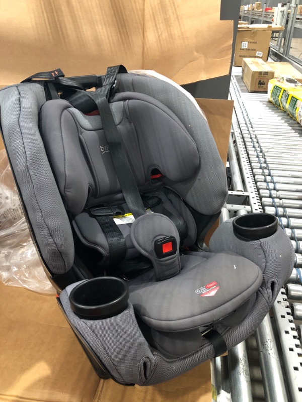 Photo 2 of Britax One4Life Convertible Car Seat, 10 Years of Use from 5 to 120 Pounds, Converts from Rear-Facing Infant Car Seat to Forward-Facing Booster Seat, Machine-Washable Fabric, Glacier Graphite