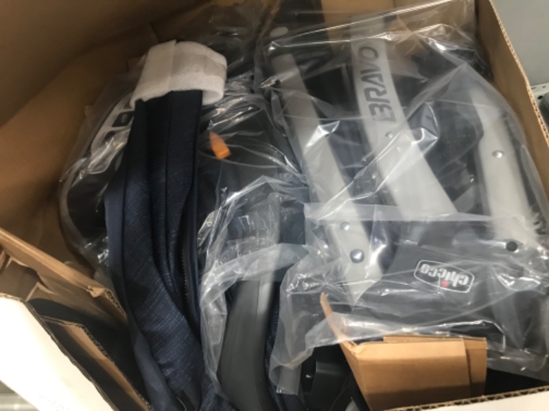 Photo 1 of Chicco Bravo 3-in-1 Trio Travel System, Bravo Quick-Fold Stroller with KeyFit 30 Infant Car Seat and base, Car Seat and Stroller Combo | Brooklyn/Navy Brooklyn Bravo