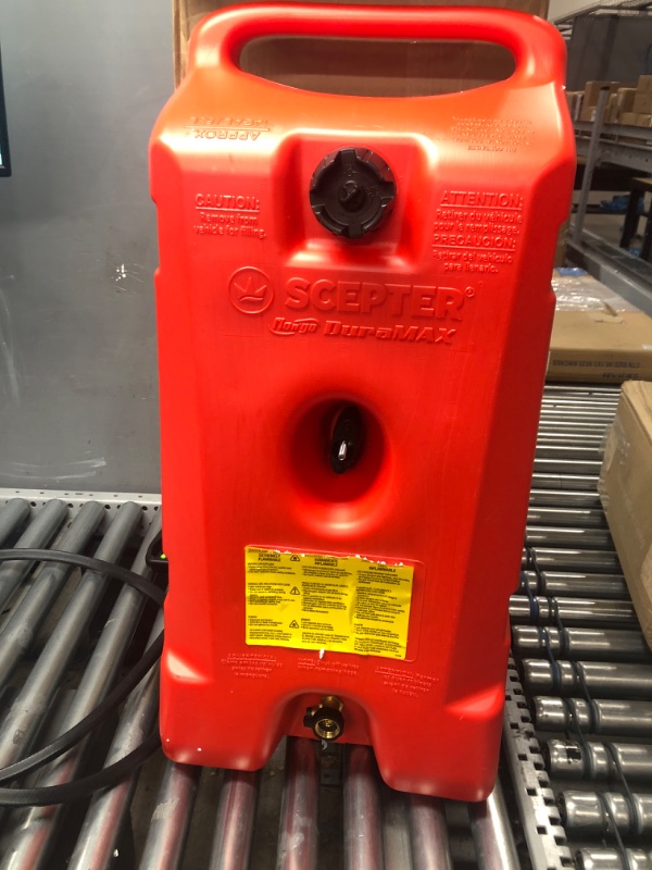 Photo 2 of Scepter FDMG141 14 Gallon Flo-N-Go Duramax Fuel Caddy, Red