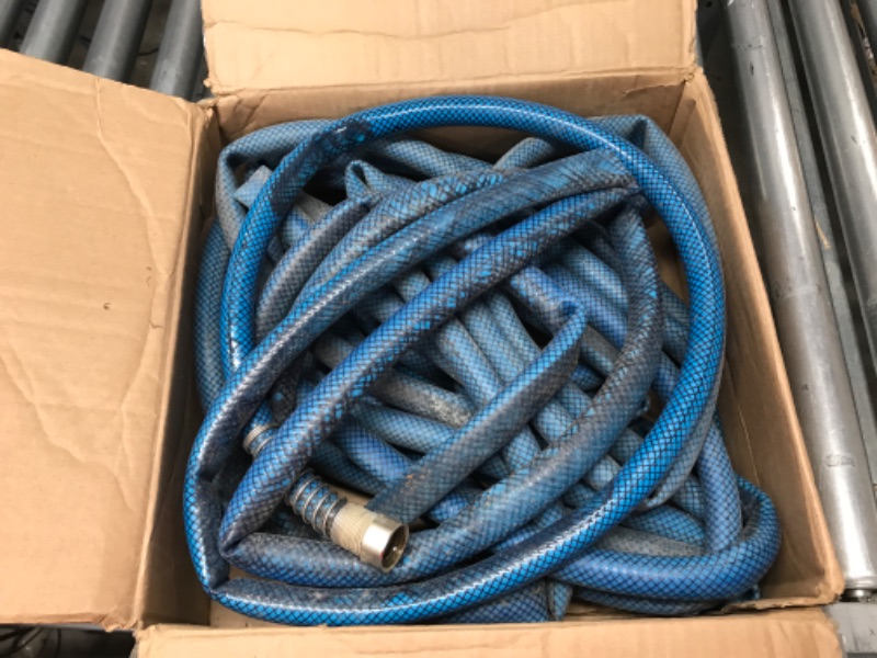 Photo 2 of Camco 50ft Premium Drinking Water Hose - Lead Free and Anti-Kink Design - 20% Thicker than Standard Hoses - Features a 5/8" Inner Diameter (21009)