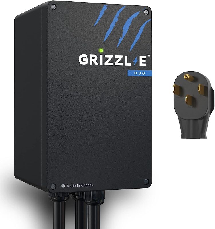 Photo 1 of Grizzl-E Duo Level 2 Plug in EV Charger, up to 40 Amp, Two 24 feet Premium Cables (14-50 Plug) NEMA 14-50