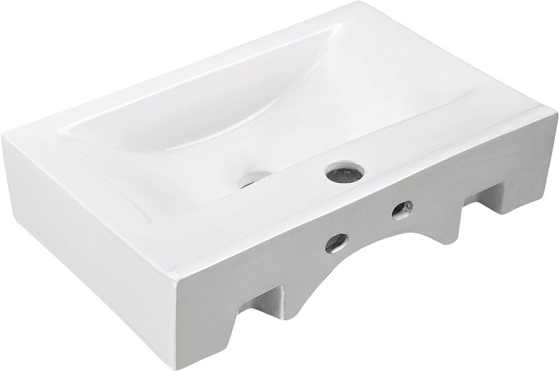 Photo 1 of 
Aquaterior 18" x 12" Modern Rectangle Bathroom Vessel Sink and