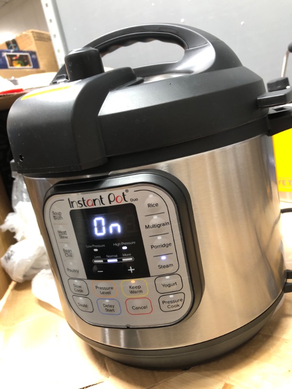 Photo 2 of **LID DOESN'T CLOSE**
Instant Pot Duo 7-in-1 Electric Pressure Cooker, Slow Cooker, Rice Cooker, Steamer, Sauté, Yogurt Maker, Warmer & Sterilizer, Includes App With Over 800 Recipes, Stainless Steel, 6 Quart 6QT Duo Pressure Cooker