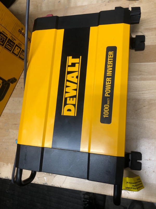 Photo 4 of **MISSING CAR CONVERTER CORD**
DEWALT DXAEPI1000 Power Inverter 1000W Car Converter & DXAEPI140 Power Inverter 140W Car Converter: 12V DC to 120V AC Power Outlet with Dual 3.1A USB Ports Car Converter + Car Converter