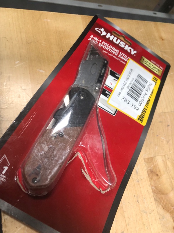 Photo 1 of 2-in-1 Folding Utility Knife and Sporting Knife