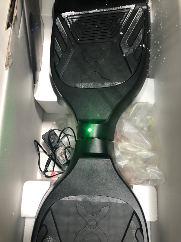 Photo 1 of *POWERS ON**
Hover-1 Drive Electric Hoverboard | 7MPH Top Speed, 3 Mile Range, Long Lasting Lithium-Ion Battery, 6HR Full-Charge, Path Illuminating LED Lights Black