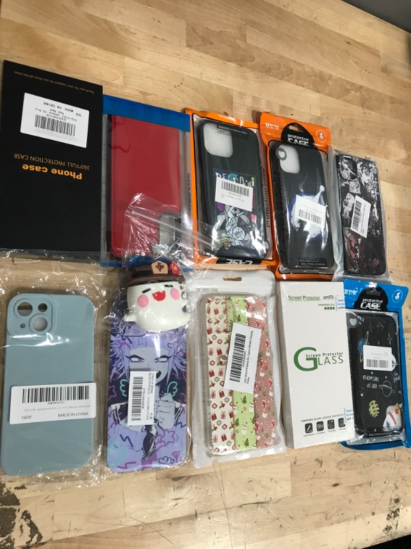 Photo 1 of miscellaneous bundle of assorted 10 phone cases and AIRPOD CASE