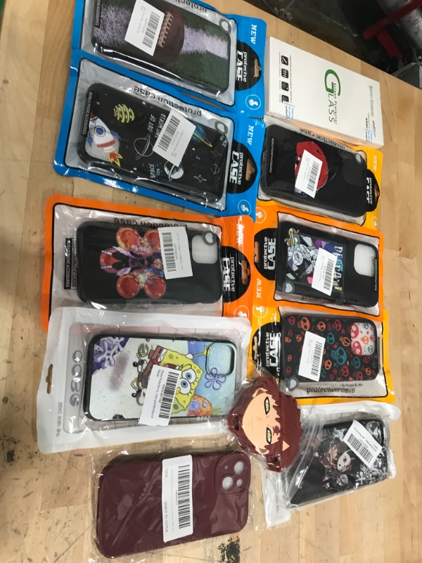 Photo 1 of miscellaneous bundle of assorted 10 phone cases and AIRPOD CASE