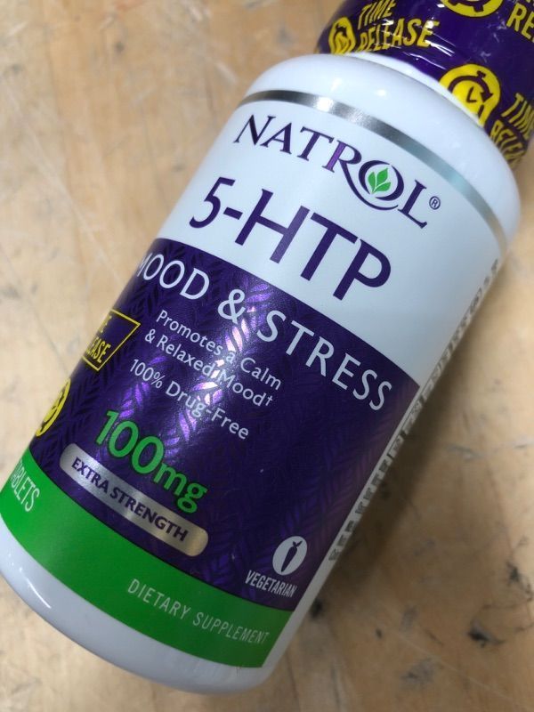 Photo 2 of **EXP DATE: 09/30/24
5-Htp 100Mg Time Release by Natrol - 45 Tab,