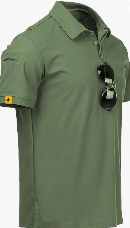 Photo 1 of LLdress Men's Golf Polo Shirts Short Sleeve Summer Casual Collared Tennis T-Shirt Size 3xl