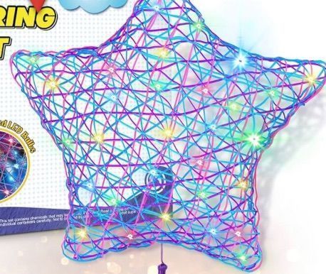 Photo 1 of 3D String Art Kit for Kids - Upgraded Makes a Light-Up Star Lantern with Multi-Colored Lights - Crafts for Girls and Boys - Kids Gifts - DIY Arts & Craft Kits for 8, 9, 10, 11, 12 Year Old Girl