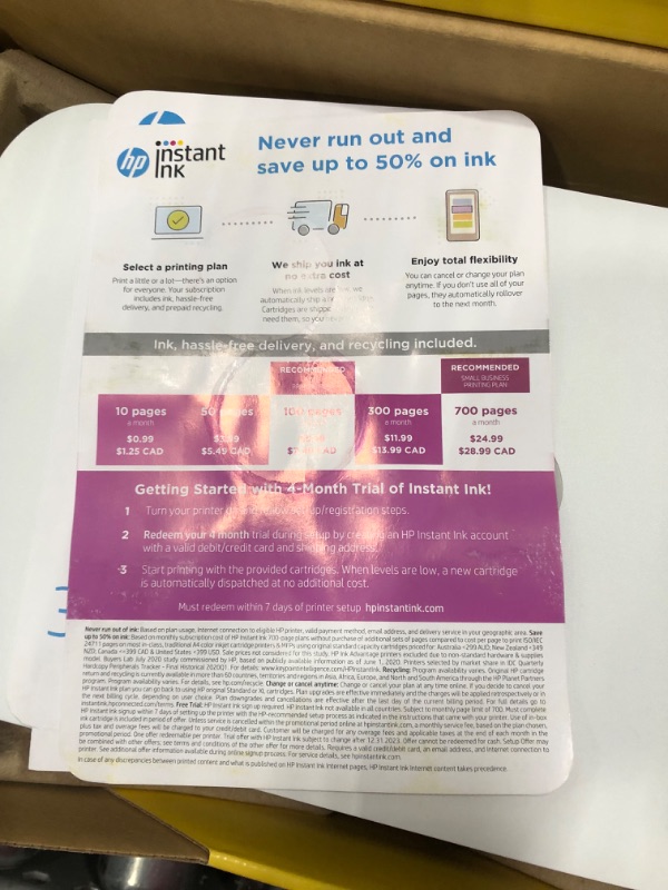 Photo 1 of HP - Tango Wireless Instant Ink Ready Inkjet Printer - Wisp Gray