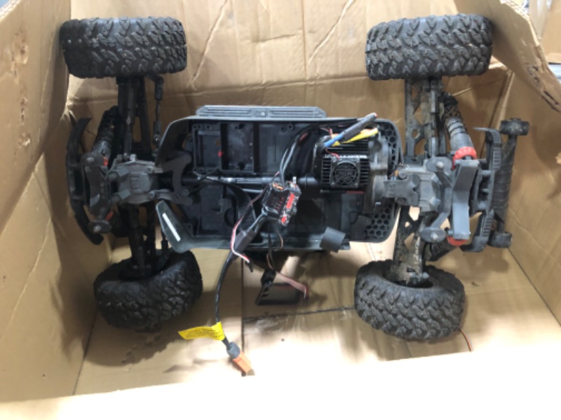 Photo 2 of ARRMA 1/10 Big Rock 4X4 V3 3S BLX Brushless Monster RC Truck RTR (Transmitter and Receiver Included, Batteries and Charger Required), Black, ARA4312V3