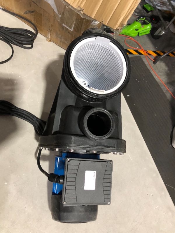Photo 1 of ***MAJOR DAMAGE - SEE NOTES***
1.6 HP In/Above Ground Pool Pump with Timer, 220V, 8917GPH