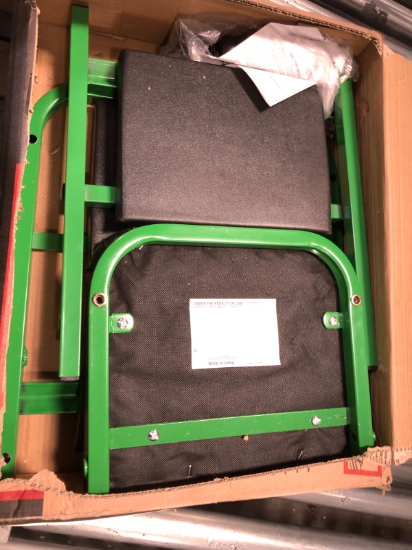 Photo 2 of Pro-LifT C-2036DG Black/Green 300 Lbs Mechanic Creeper & T-6903D Double Pin Jack Stands - 3 Ton Green Creeper + Double Pin Jack Stands