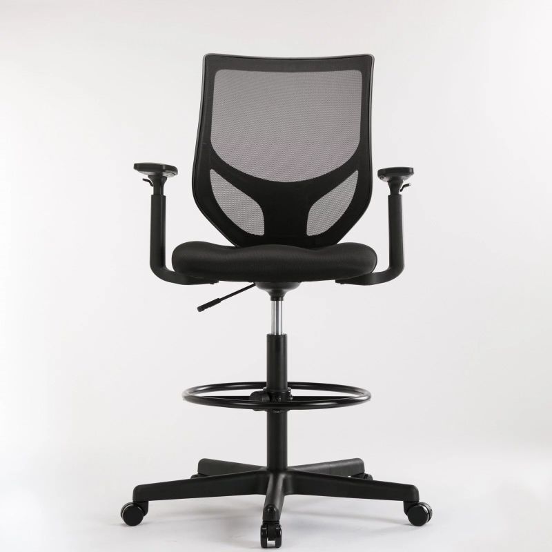 Photo 1 of Mqlnutr Home Office Chair, Comfortable Mid Black Task Chair, C-1702-F-BK