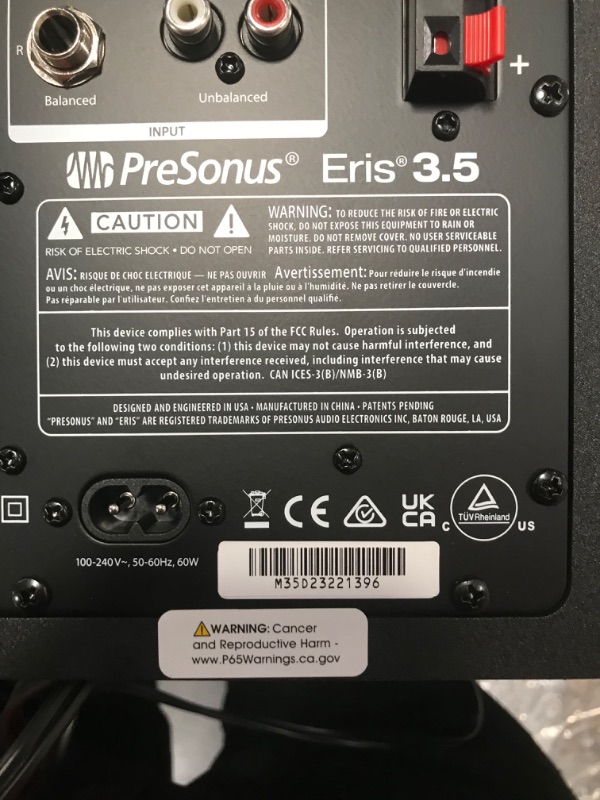 Photo 2 of PreSonus Eris 3.5 Gen 2 — 3.5-inch Powered Desktop Speakers for Multimedia, Gaming, Studio-Quality Music Production, 50W Power 3.5" Studio Monitors (Pair) 2nd Generation