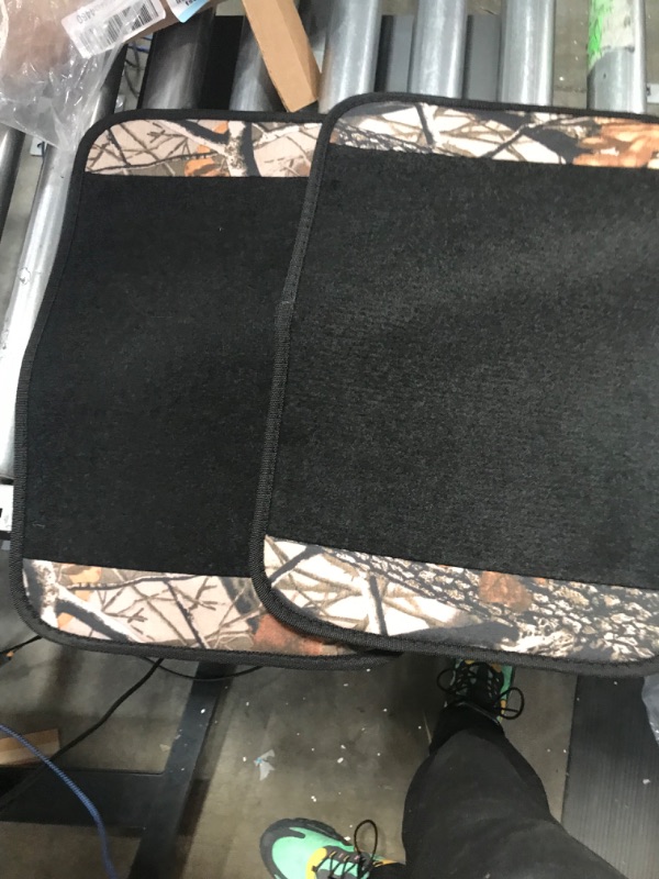 Photo 2 of FH Group Universal Fit Premium Carpet Automotive Floor Mats fits Most Cars, SUVs, and Trucks with Driver Heel Pad, Full Set CAMO