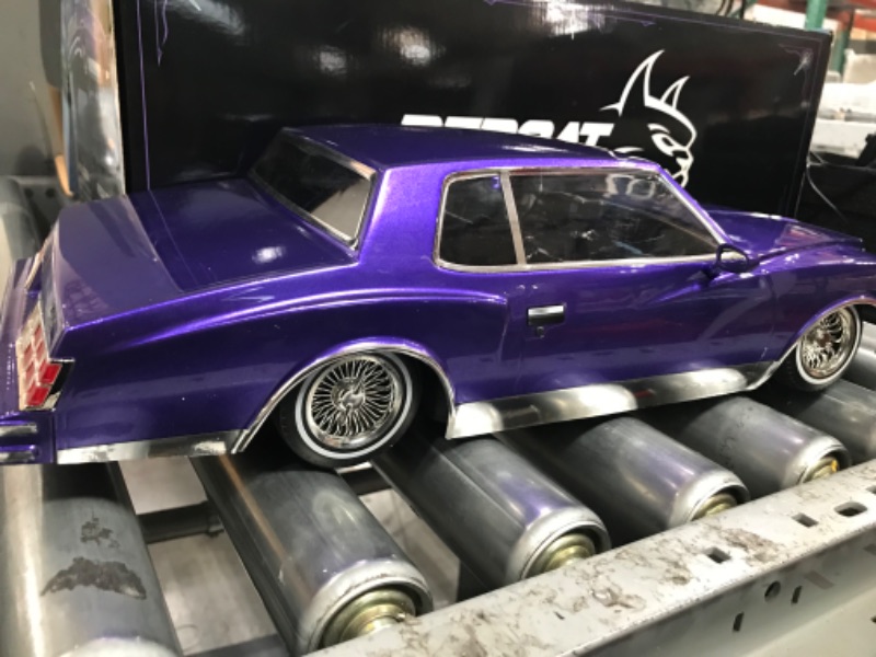 Photo 2 of Redcat Racing Monte Carlo RC Car 1/10 Scale Fully Licensed 1979 Chevrolet Monte Carlo Lowrider – 2.4Ghz Radio Controlled Fully Functional Lowrider Car – Purple