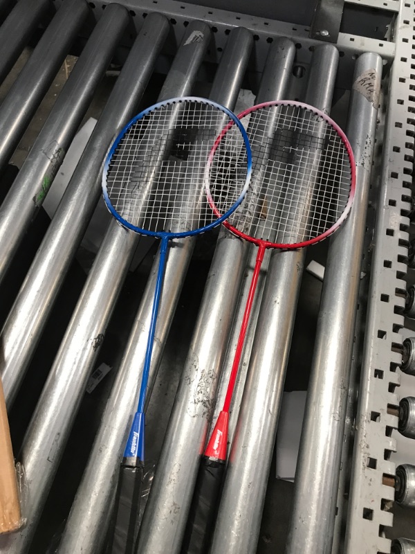 Photo 2 of *Rackets Only* Franklin Sports Badminton Racket + Birdie Set - Replacement Badminton Equipment for Kids + Adults - 2 Player - 4 Player  Badminton Racket Sets