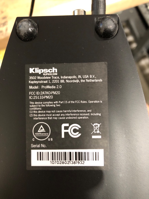 Photo 3 of Klipsch ProMedia 2.0 Multimedia Compact Computer Speaker System Compatible for Any Laptop, Desktop, or Mobile Device for Premium Home Office, Workstation, or Gaming System