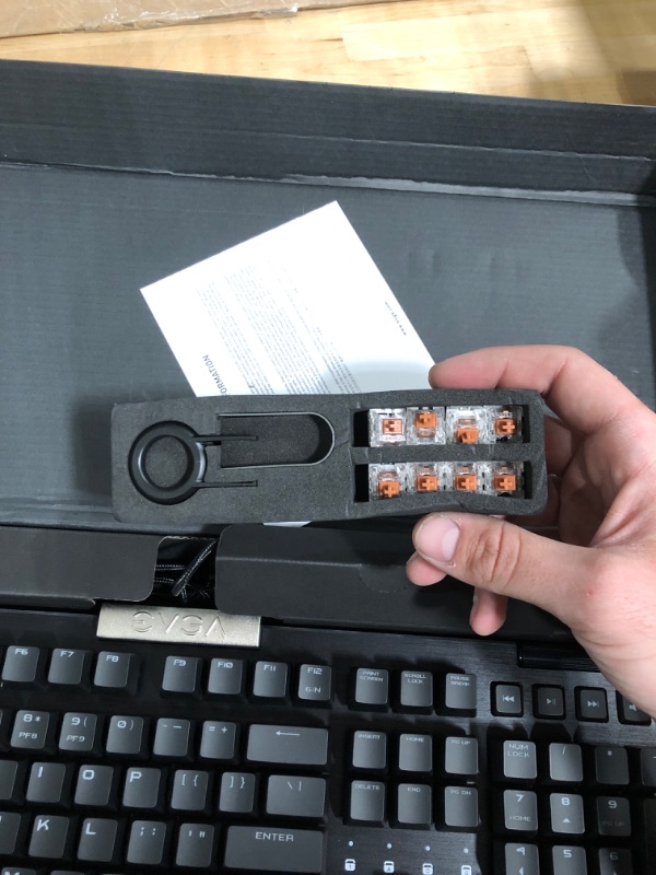 Photo 1 of ***NON-FUNCTION *W* KEY, DOES NOT WORK WITH REPLACEMENT EITHER** EVGA Z15 RGB Gaming Keyboard (Linear), 821-W1-15US-KR