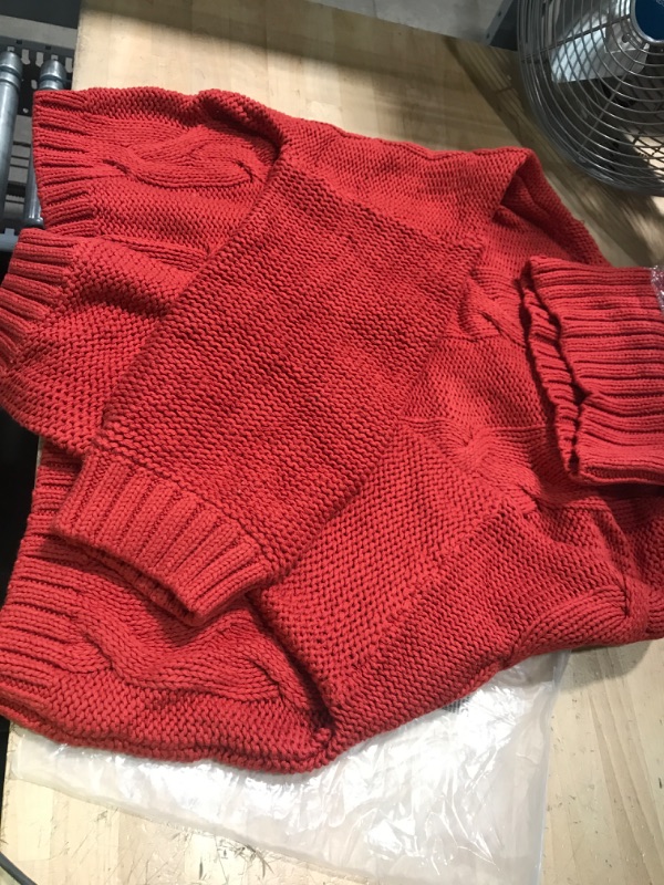 Photo 1 of Red/orange women's sweater - Medium 