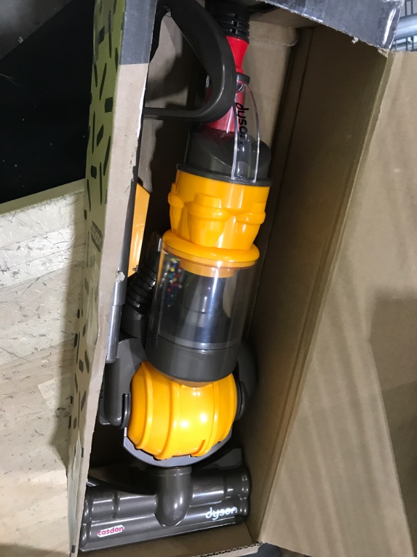 Photo 2 of Casdon Dyson Ball | Miniature Dyson Ball Replica For Children Aged 3+ | Features Working Suction To Add Excitement To Playtime Grey/Yellow