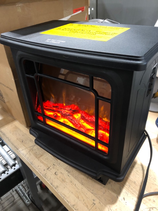 Photo 2 of **TESTED POWERS ON, DAMAGE TO DISPLAY ONLY
DONYER POWER 23" Electric Stove Portable Heater, 1500W,LED Adjustable Flame Intensity Control, Black, Room Heater,Space Heater 23.4'' Black