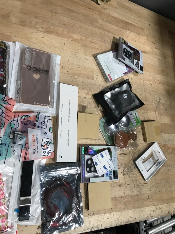 Photo 2 of miscellaneous bundle of assorted 10 phone cases and screen protectors and other goods